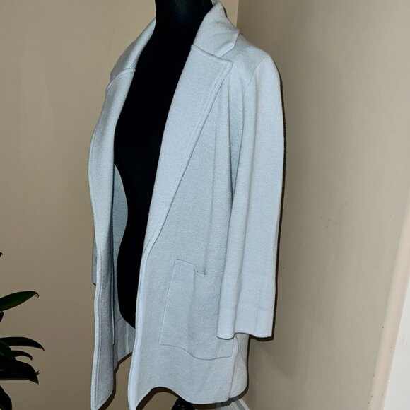 J.Crew Sophie open Front Sweater Blazer Light Blue - Picture 5 of 7